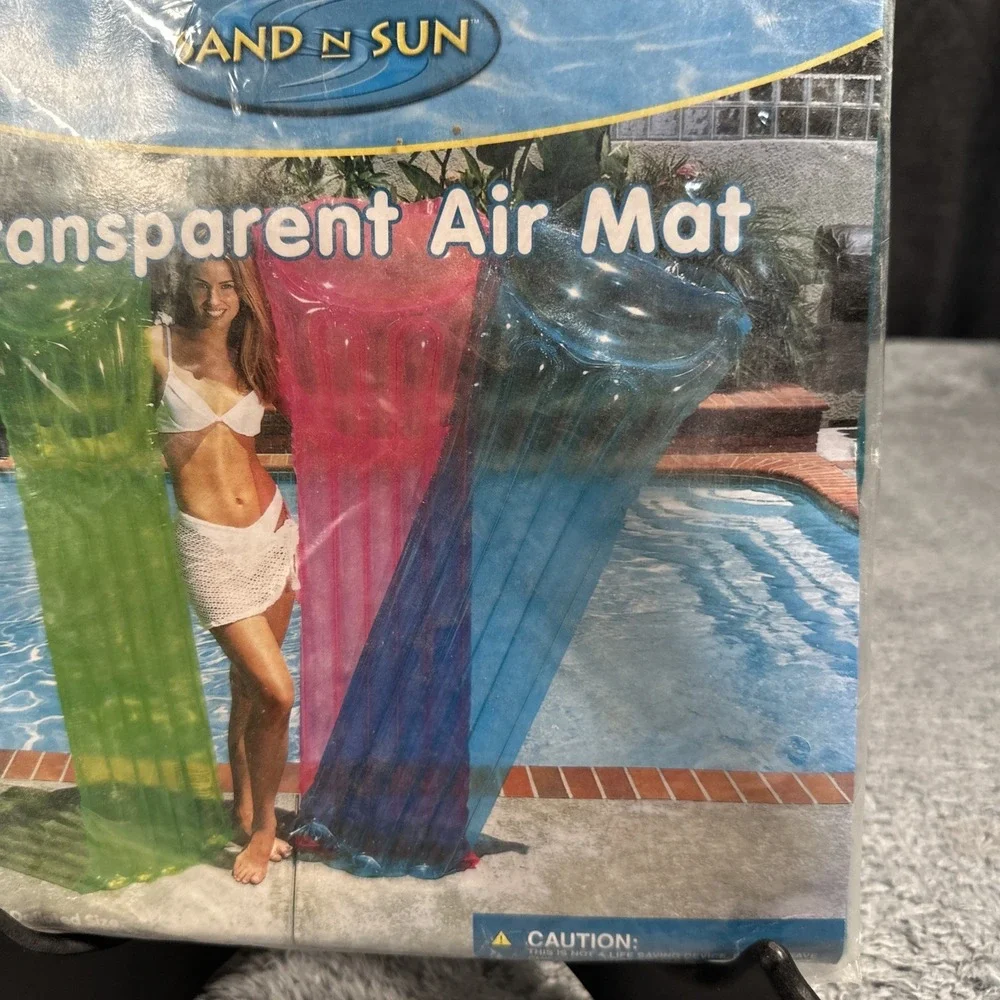 NEW Vintage Inflatable Pool Air Mat Sun N Sand Float 72